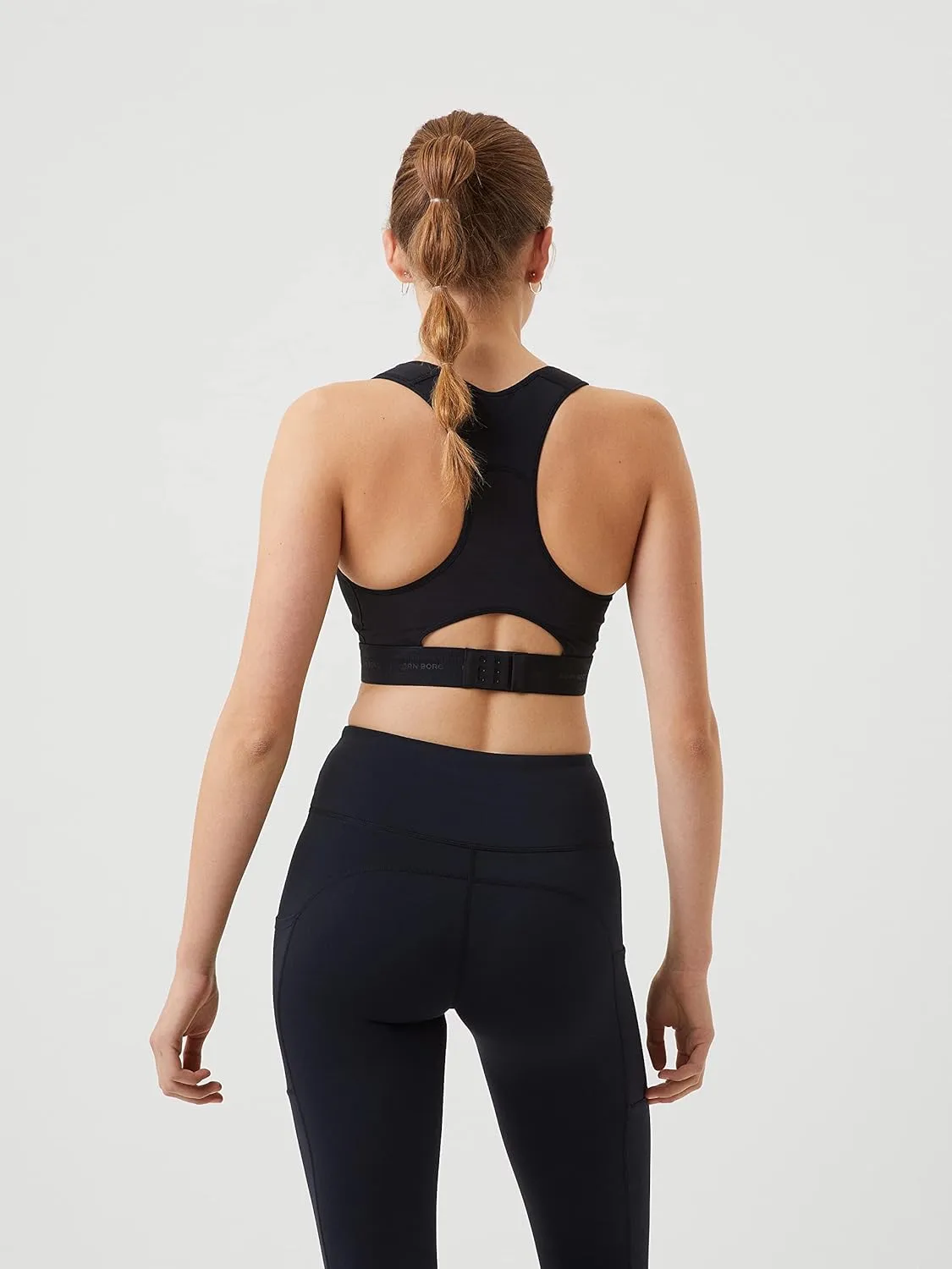 Bjorn Borg Running Sports Bra, Black Sports Bra Women