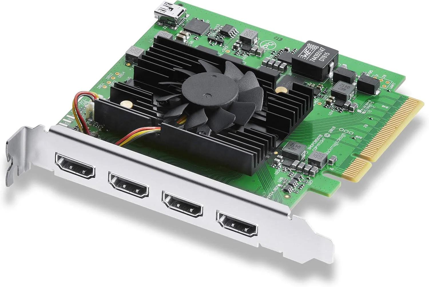 Blackmagic Design DeckLink Quad HDMI PCIe Capture Card, Up to 4K60, 4 HDMI 2.0b inputs (BDLKDVQDHDMI4K)