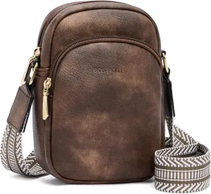 BOSTANTEN Small Crossbody Bags for Women Designer Zip Cell Phone Purse Shoulder Handbags Wallet with Card Slots