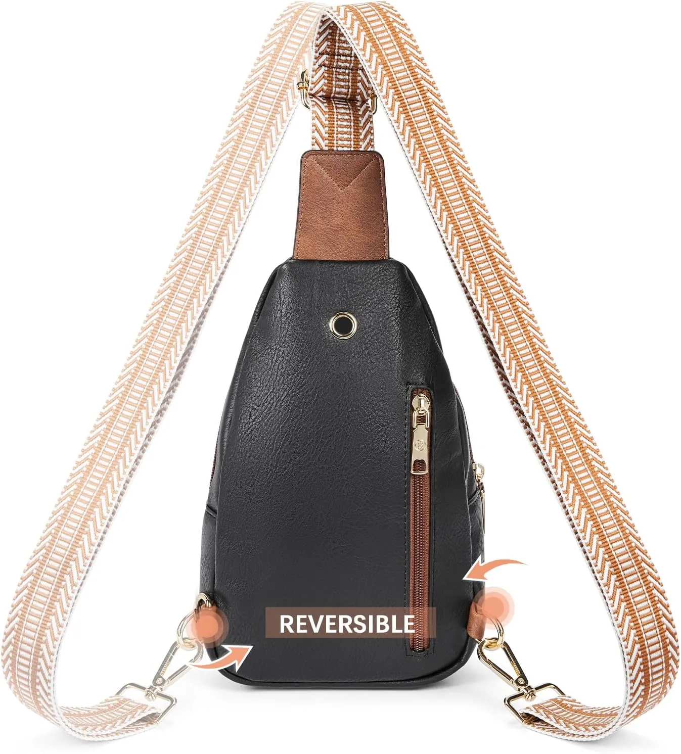 BOSTANTEN Small Sling Bag for Women Leather Crossbody Bags Fanny Pack Chest Bag for Travel