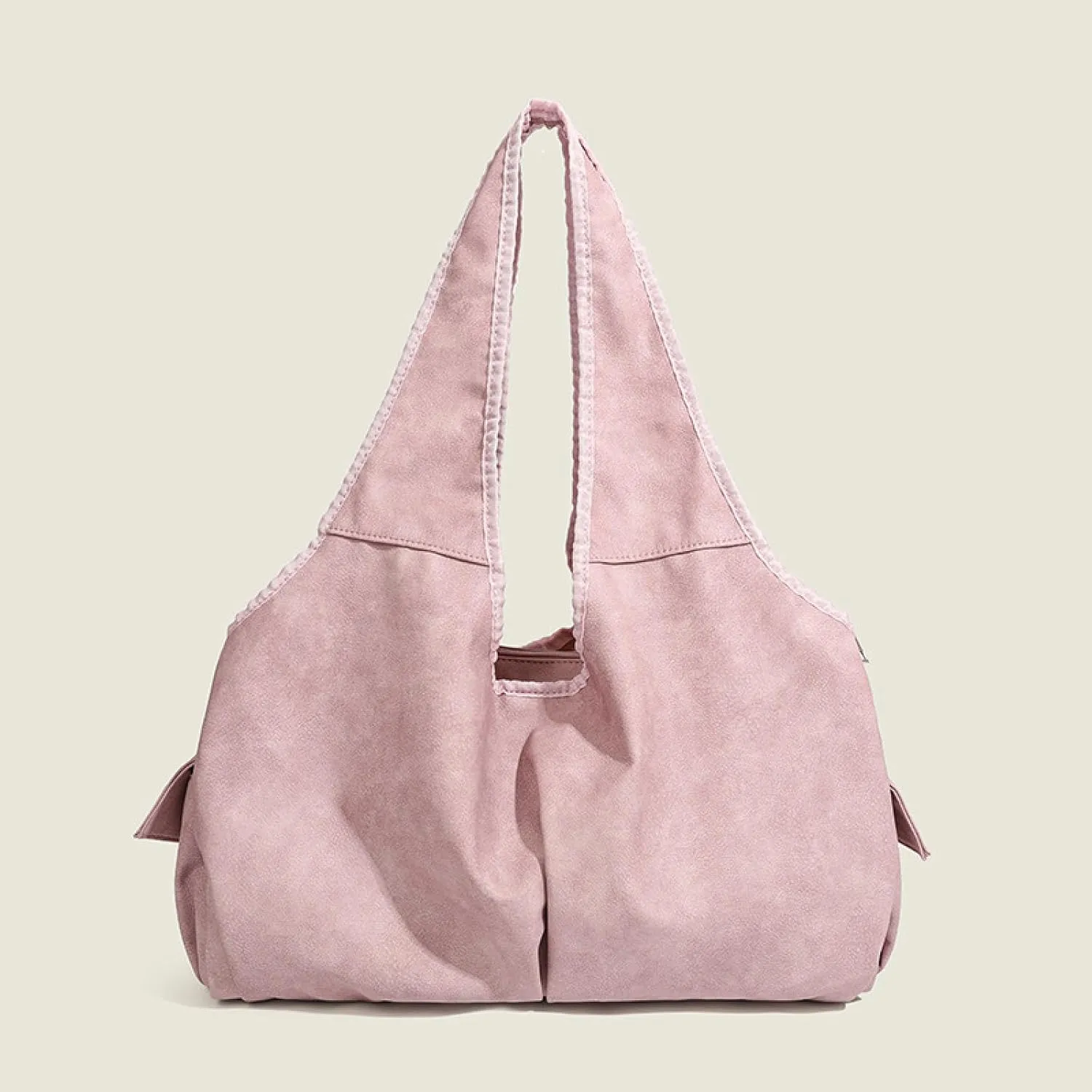 Bow Embellished Large-capacity Tote Shoulder Bag