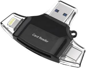 BoxWave Smart Gadget Compatible with Microtouch M1-215IC-W5-A2 (21.5 in) - AllReader SD Card Reader, microSD Card Reader SD Compact USB - Jet Black