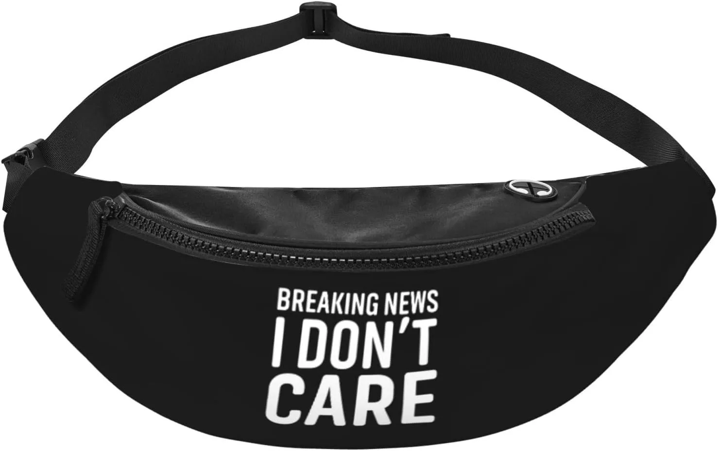 Breaking News I Don'T Care Leisure Waist Bag Outdoor Sports Running Waist Bag Business Travel Mobile Phone Bag