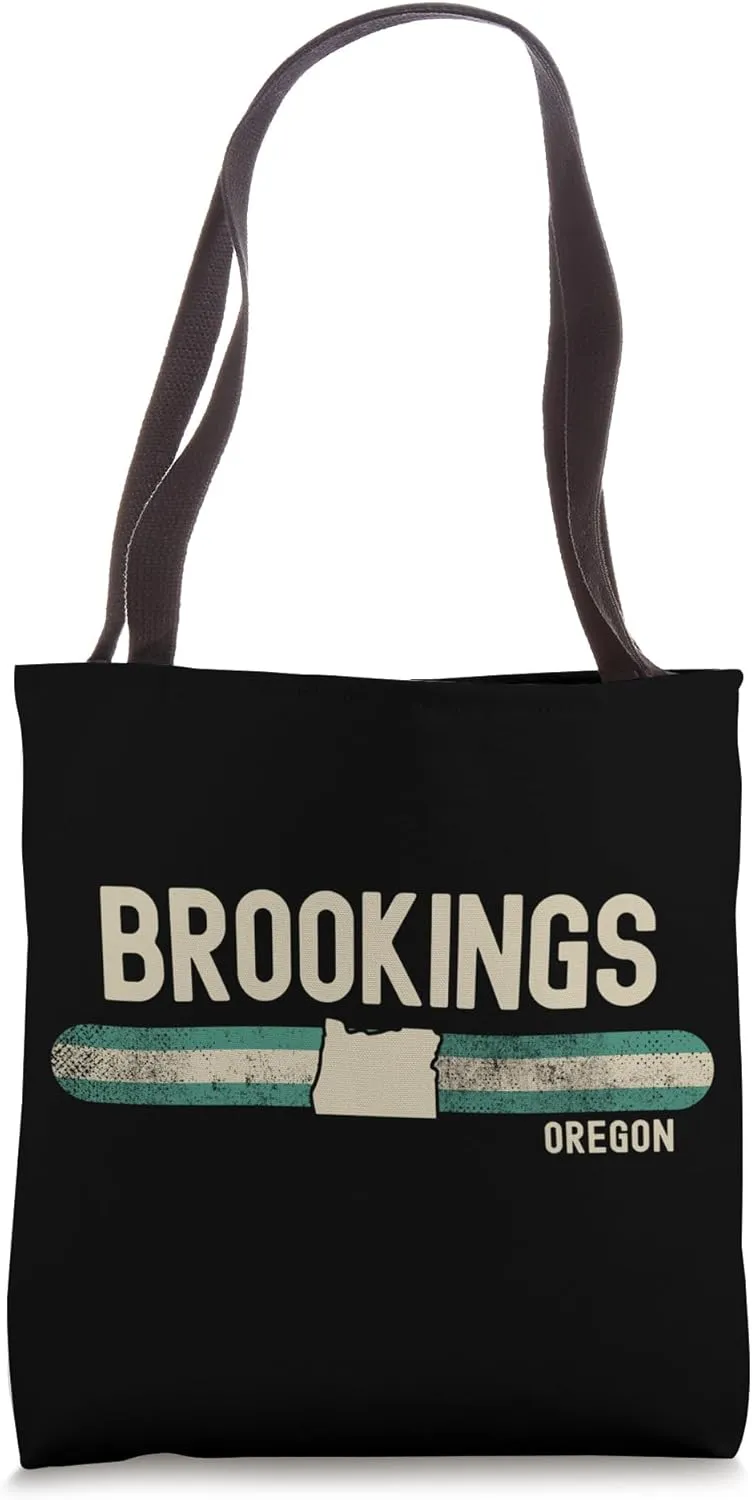 Brookings OR | Oregon | Travel & 80s Style Tote Bag