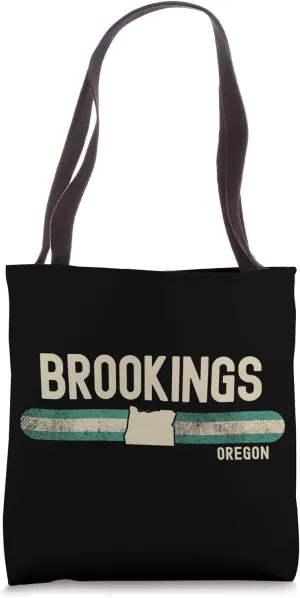 Brookings OR | Oregon | Travel & 80s Style Tote Bag