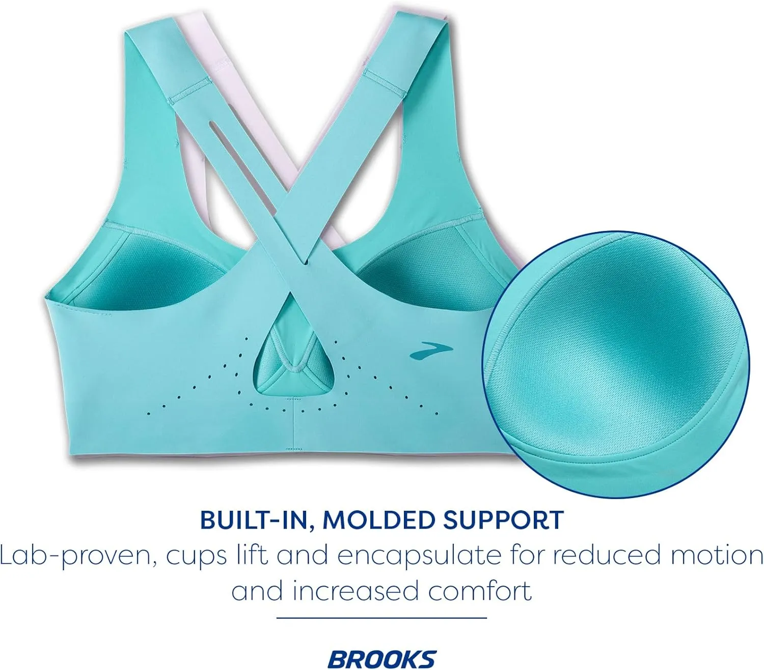 Brooks Women's Crossback 2.0 Sports Bra for Running, Workouts & Sports