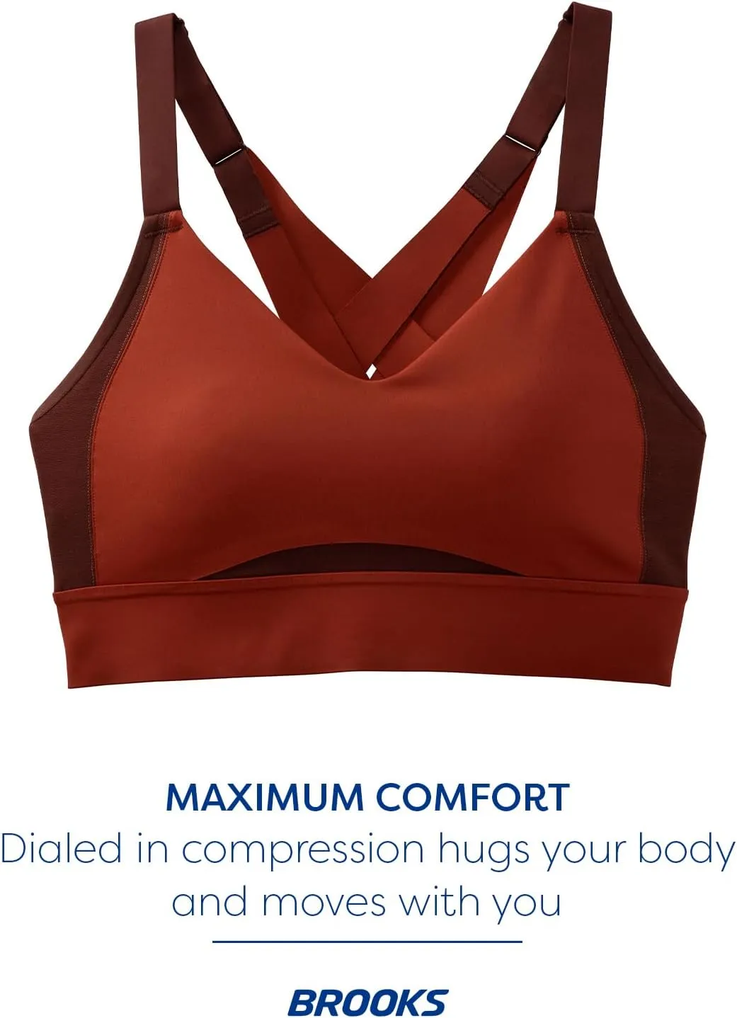 Brooks Women's Interlace Sports Bra for High Impact Running, Workouts & Sports with Maximum Support