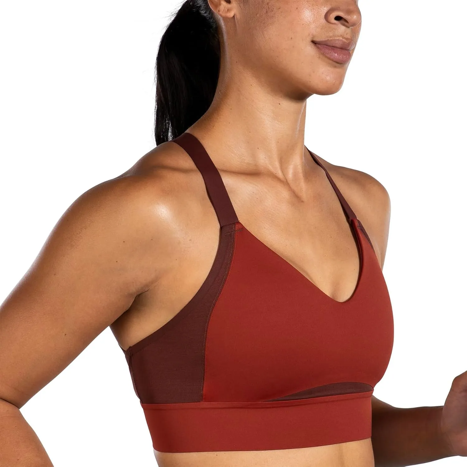 Brooks Women's Interlace Sports Bra for High Impact Running, Workouts & Sports with Maximum Support