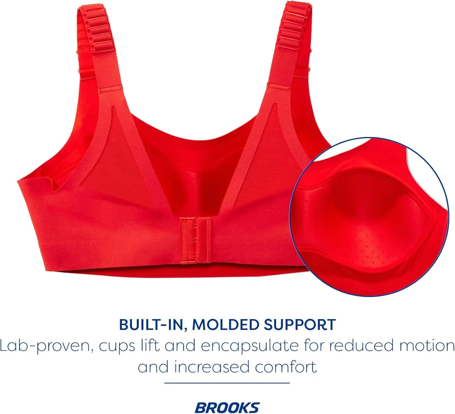 Brooks Women's Scoopback 2.0 Sports Bra for High Impact Running, Workouts & Sports with Maximum Support