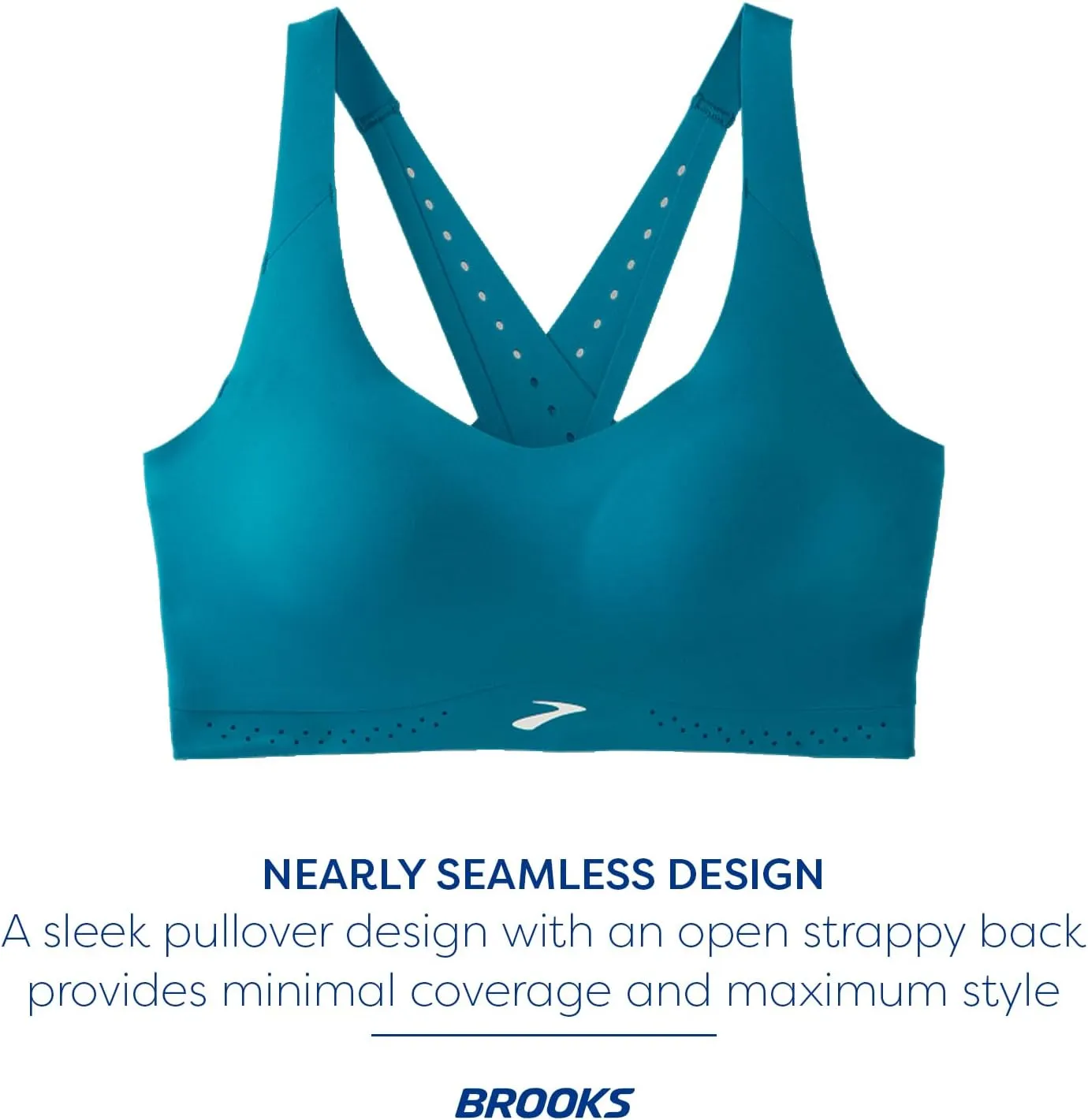 Brooks Women’s Strappy 2.0 Sports Bra for Running, Workouts & Sports with Medium Support
