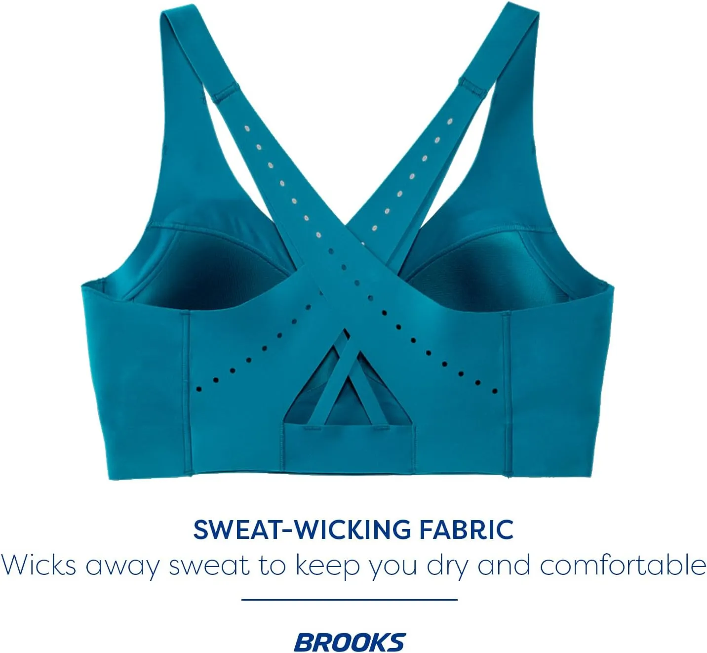 Brooks Women’s Strappy 2.0 Sports Bra for Running, Workouts & Sports with Medium Support