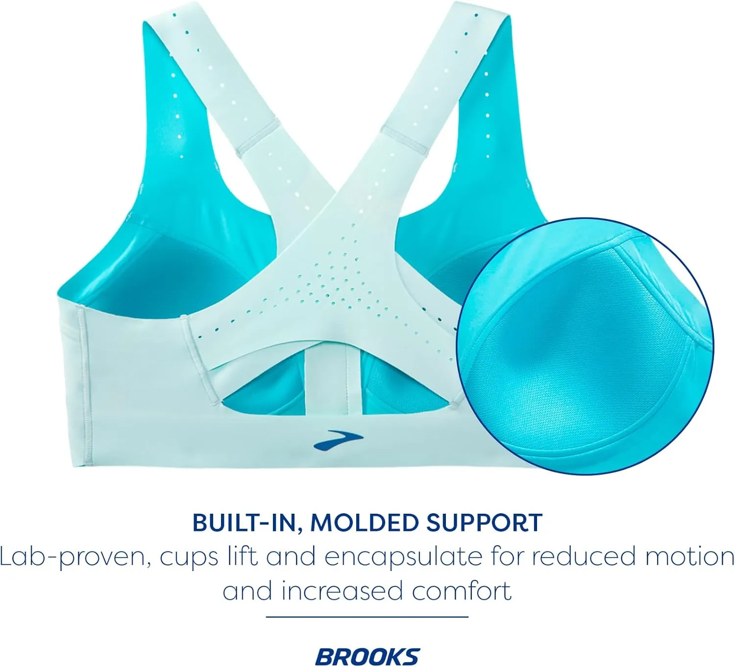 Brooks Women's Zip 2.0 Sports Bra for Running, Workouts & Sports