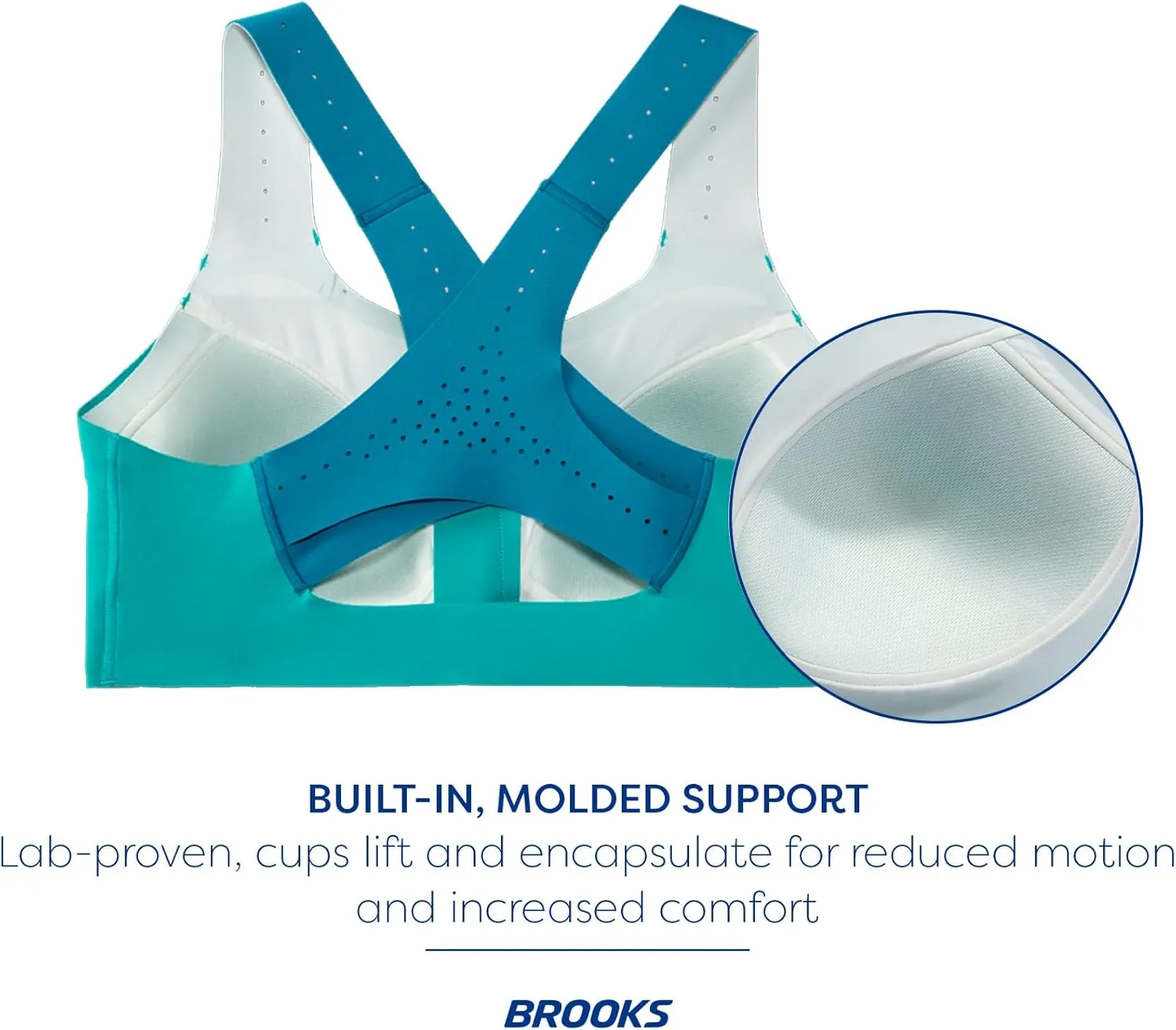Brooks Women's Zip 2.0 Sports Bra for Running, Workouts & Sports