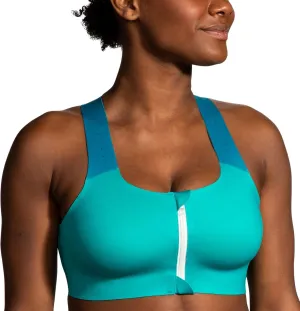 Brooks Women's Zip 2.0 Sports Bra for Running, Workouts & Sports