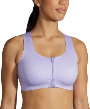 Brooks Women's Zip 2.0 Sports Bra for Running, Workouts & Sports