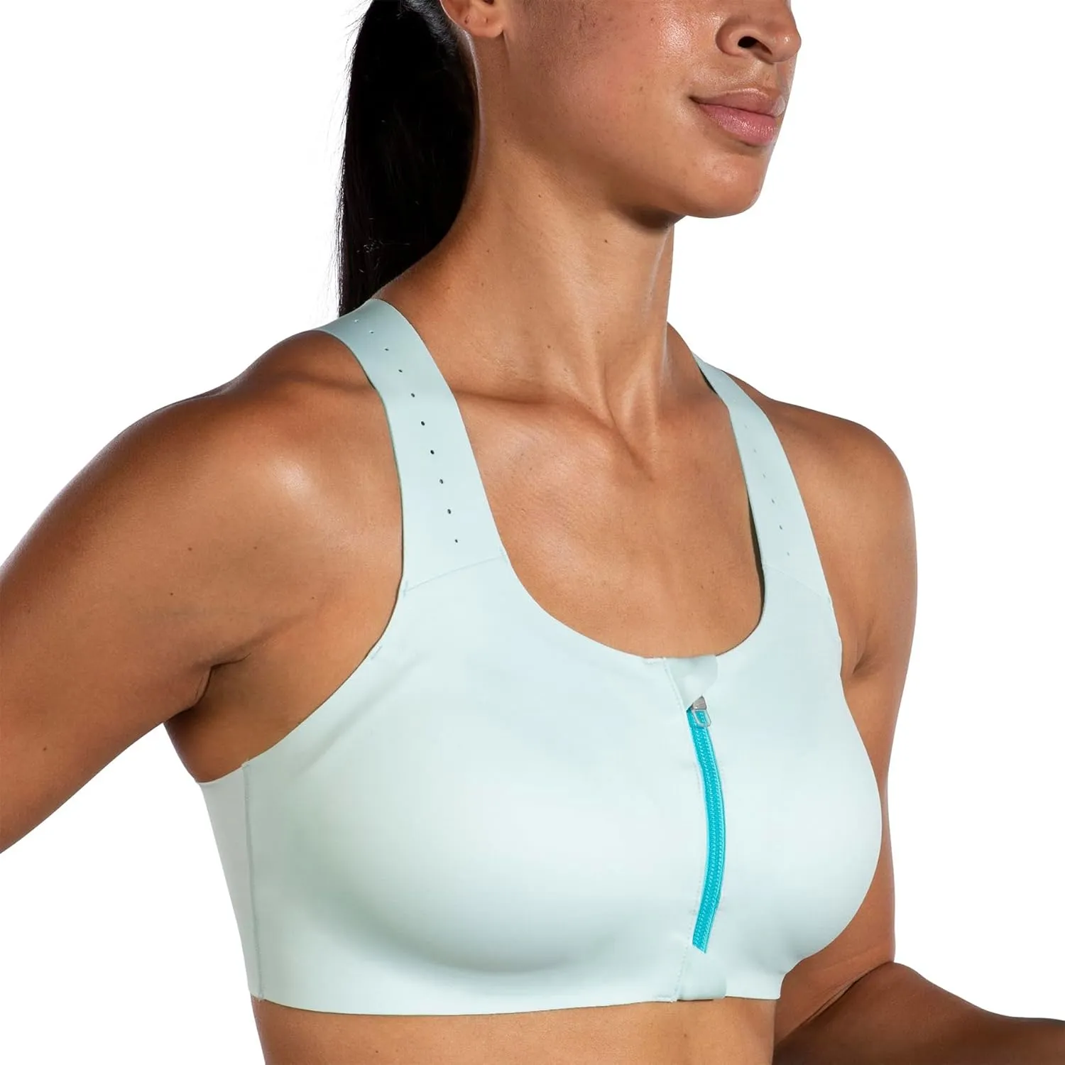 Brooks Women's Zip 2.0 Sports Bra for Running, Workouts & Sports