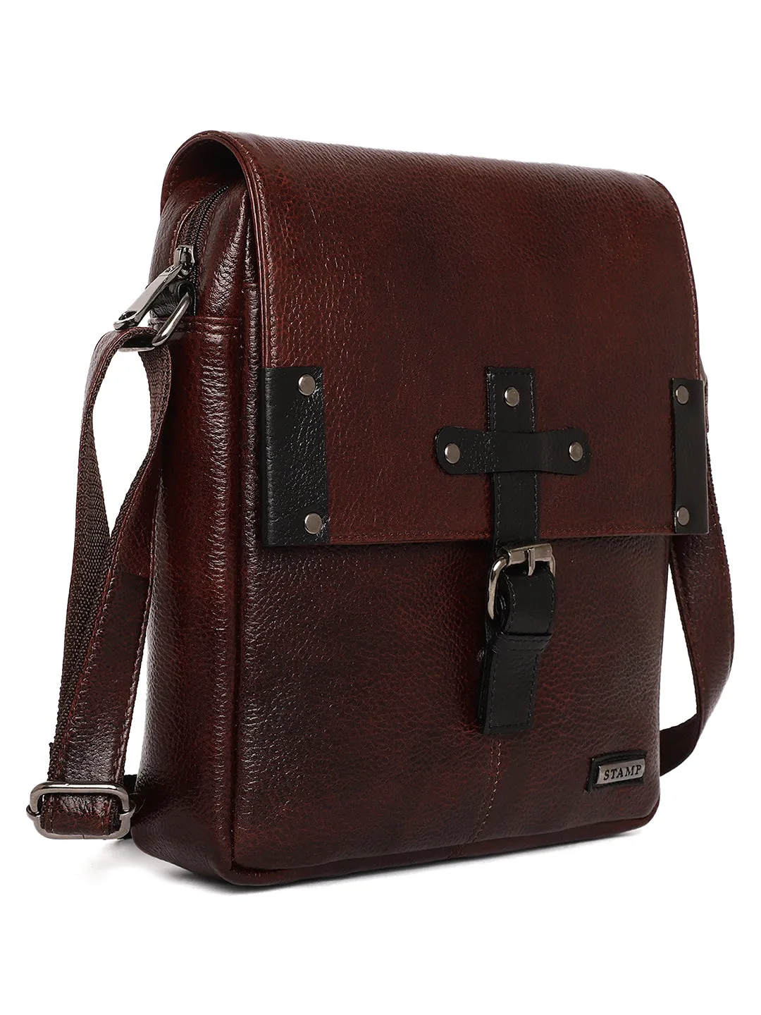Brown Leather Crossbody bags FL500
