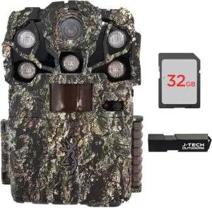 Browning Recon Force Elite HP5 Trail Game Camera Bundle Includes 32GB Memory Card and J-TECH Card Reader (24MP) | BTC7EHP5