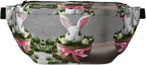 Bunny Rosette Multi-Purpose Fanny Pack and Crossbody Bag - High Capacity with Zipper Pockets, Ideal for Men and Women