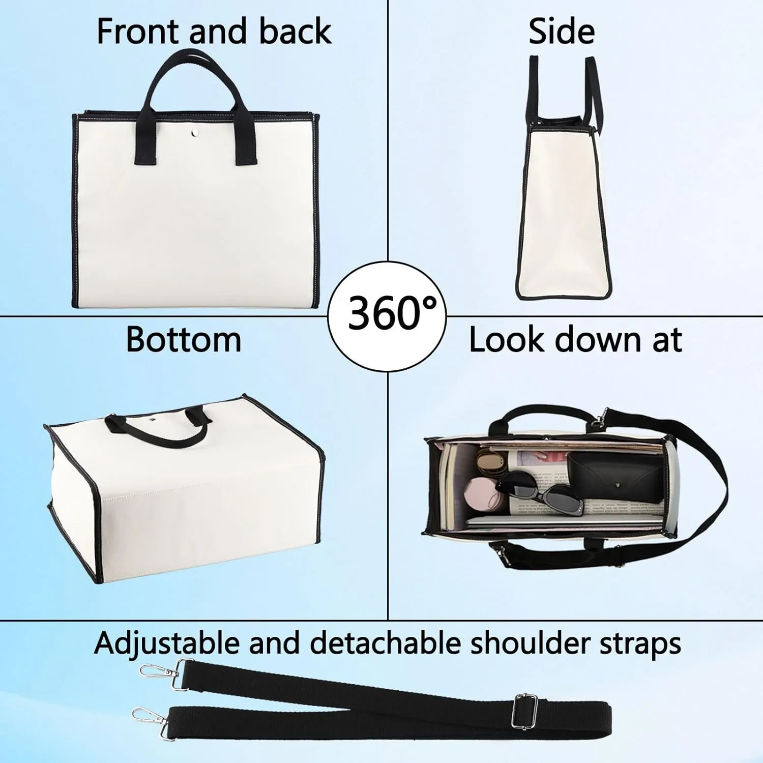 BWWKTOP Bucky Tote Bag Superheros Barnes Fans Gift Even When I Had Nothing White Wolf Shoulder Bag Bucky Merch