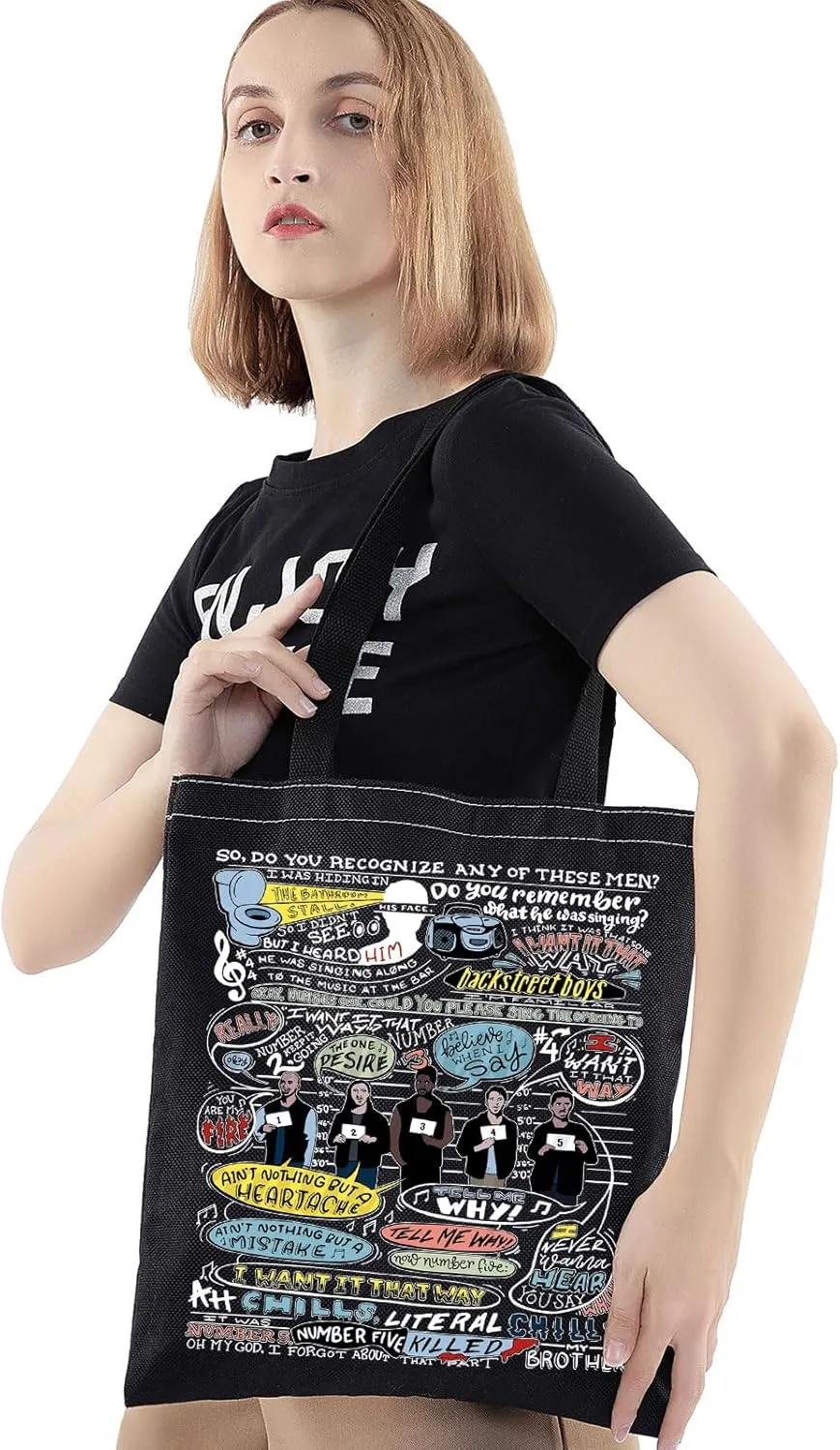 BWWKTOP Jake Peralta Comedy TV Show Tote Bag Jack Fans Gifts I Want It That Way Inspired Shoulder Bag Ray Holt 99 Merchandise