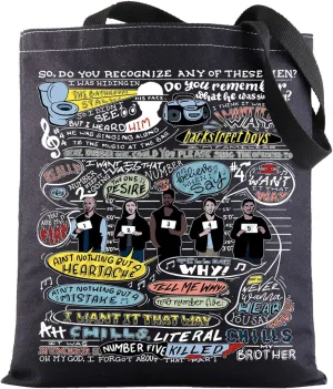 BWWKTOP Jake Peralta Comedy TV Show Tote Bag Jack Fans Gifts I Want It That Way Inspired Shoulder Bag Ray Holt 99 Merchandise