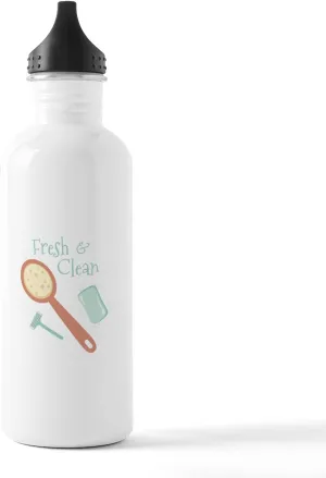 CafePress Fresh Clean Water Bottle 1.0L (34 oz) Stainless Steel Water Bottle