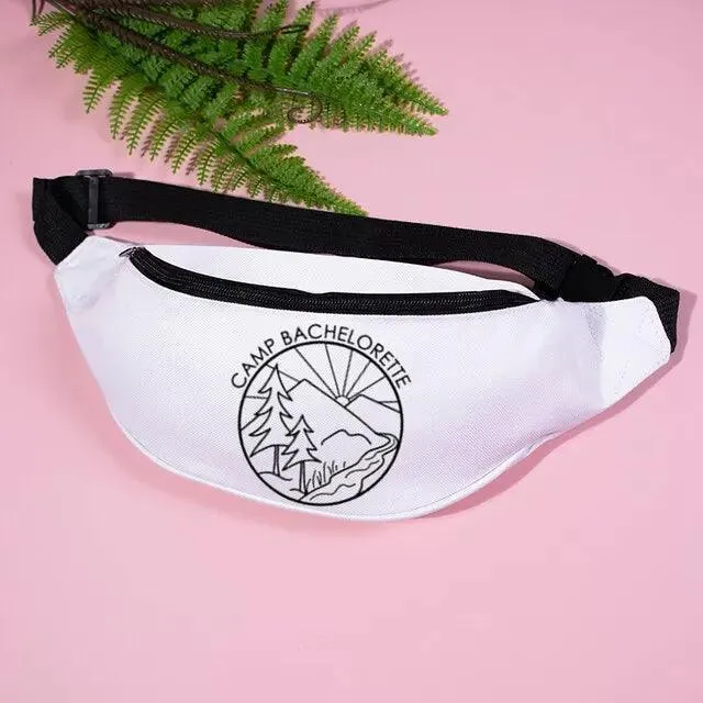 camp bachelorette fanny packs