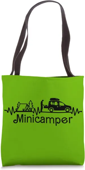 Camping-Camper Microcamper Travel-mobile-Caravan Minicamper Tote Bag