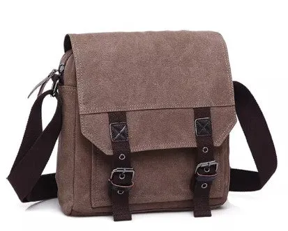 Canvas Messenger Bag - Medium