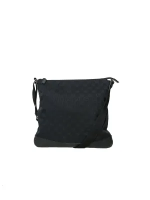Canvas Monogram Messenger Bag