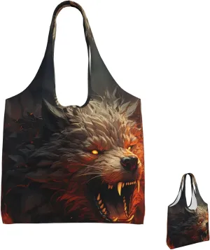 Canvas Tote Bag Lightweight Reusable Grocery Shopping Bag Yellow Flowers Handbag for Women Men
