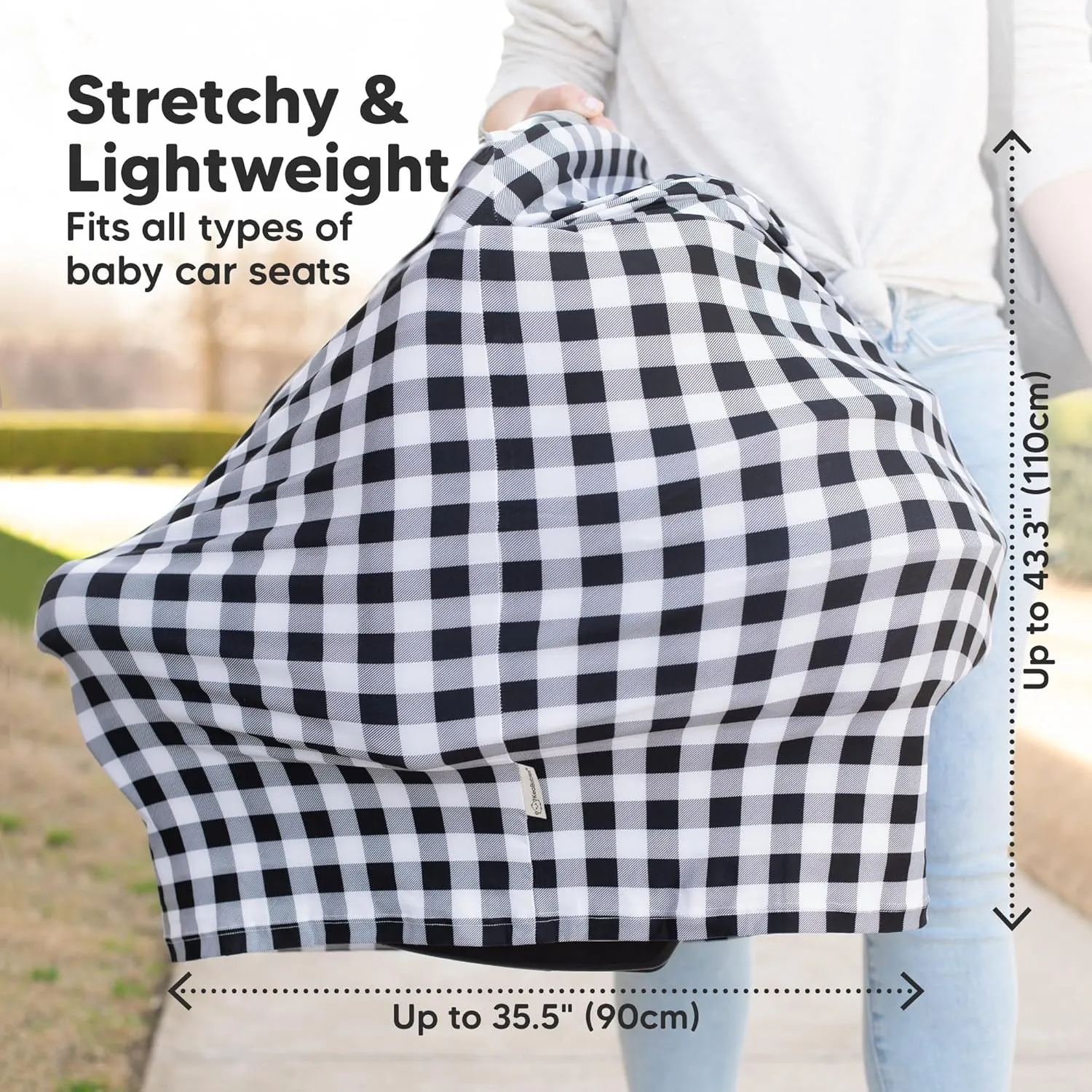 Car Seat Covers for Babies - Nursing Covers for Breastfeeding, Baby Car Seat Canopy for Girls, Boys, Nursing Essentials for Breastfeeding Women, Infant Stroller Privacy Protection (Mauve)