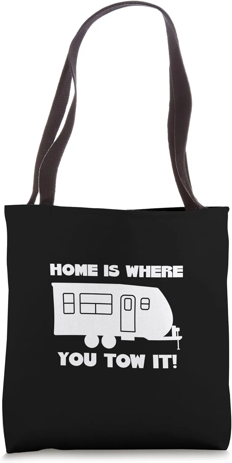 Caravan Travel Trailers Campers Funny Pun Tote Bag
