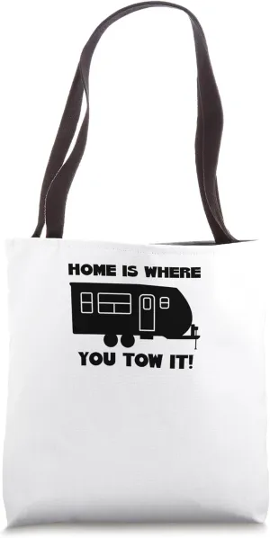 Caravan Travel Trailers Campers Funny Pun Tote Bag