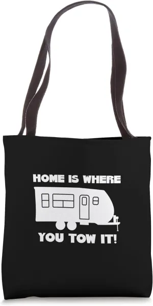 Caravan Travel Trailers Campers Funny Pun Tote Bag