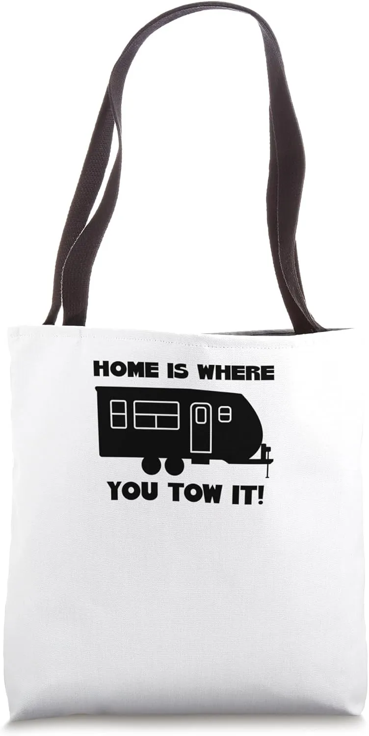 Caravan Travel Trailers Campers Funny Pun Tote Bag