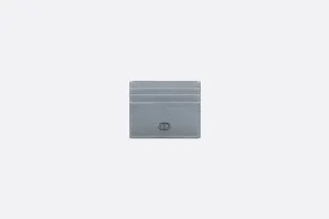 Card Holder • Dior Gray Grained Calfskin with CD Icon Signature