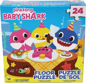 Cardinal Games 6054915 Baby Shark 24pc Floor Puzzle, Multi Colour