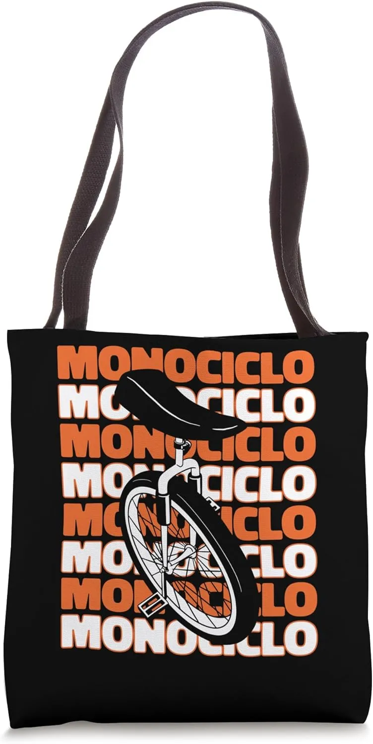 Cardiogram Unicycle Tote Bag