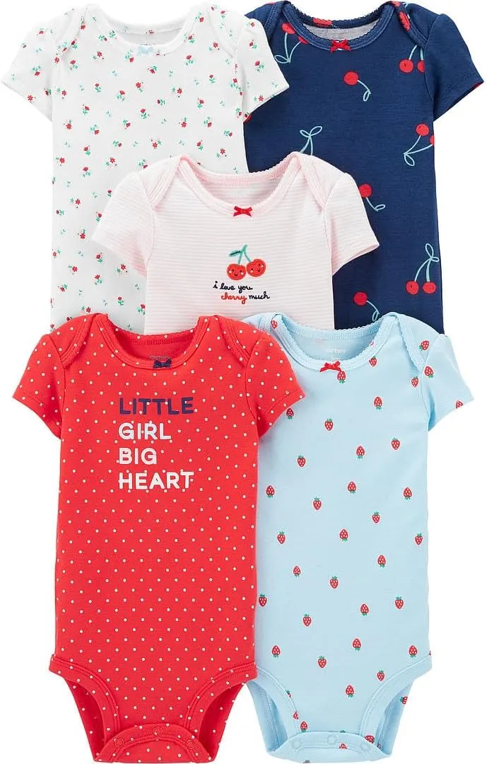 Carter's baby-girls Multi-pk Bodysuits 126g330