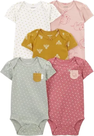 Carter's baby-girls Multi-pk Bodysuits 126g330