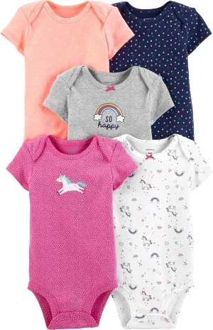 Carter's baby-girls Multi-pk Bodysuits 126g330