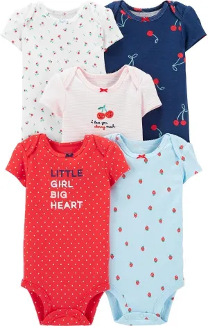 Carter's baby-girls Multi-pk Bodysuits 126g330