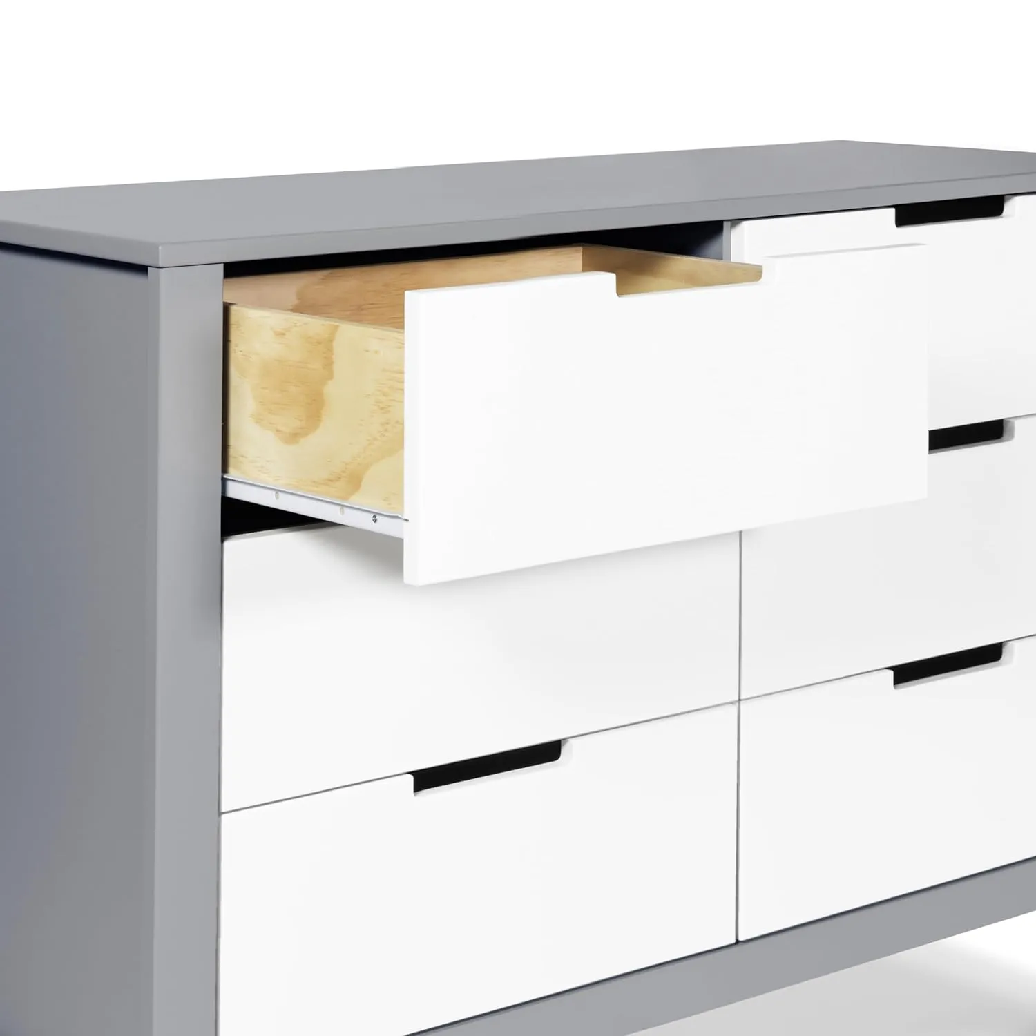 Carter's by DaVinci Colby 6-Drawer Dresser in Grey and White
