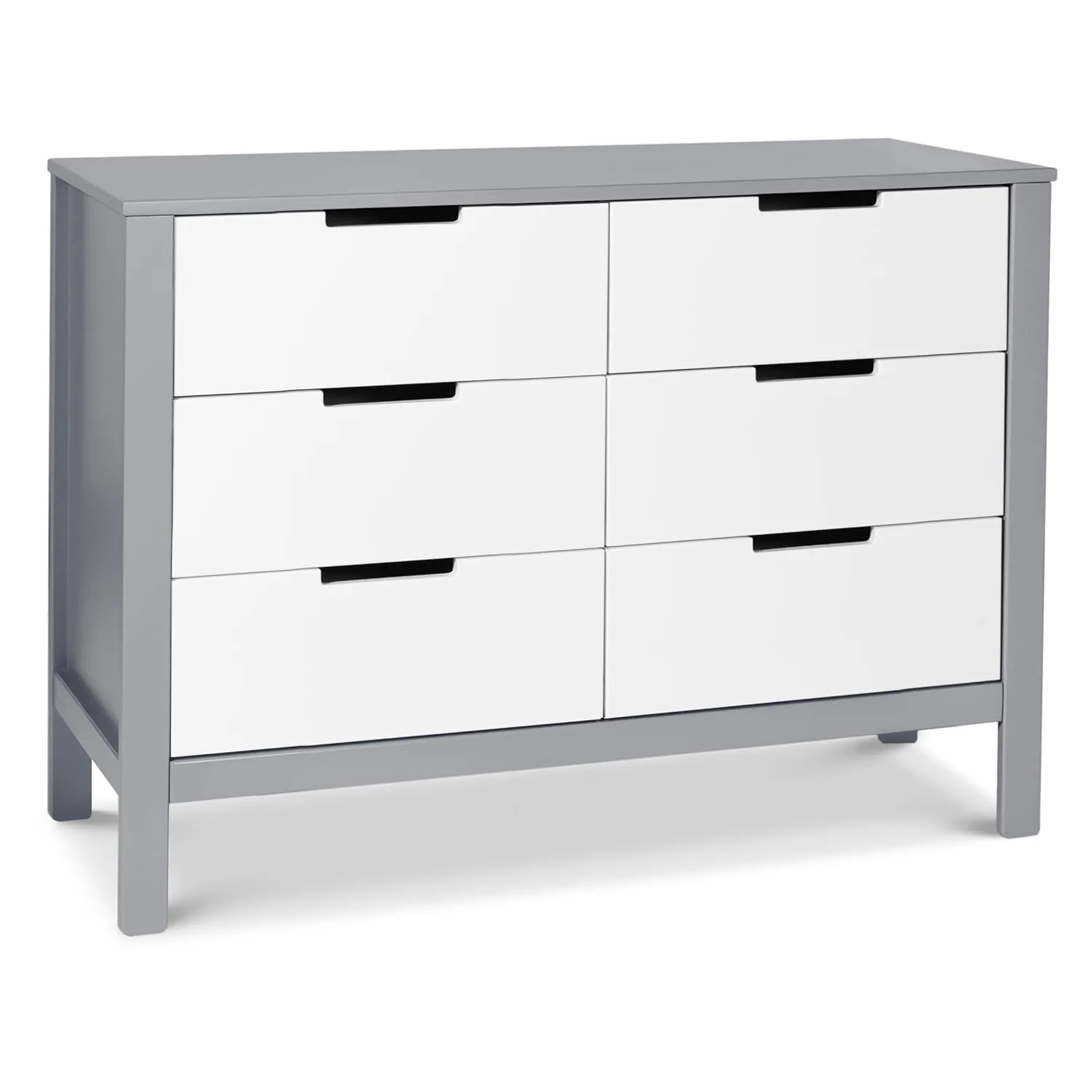 Carter's by DaVinci Colby 6-Drawer Dresser in Grey and White