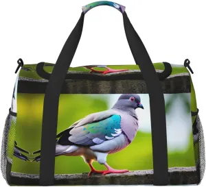 cartoon pigeon 3 Print Everyday Use Travel Duffle Bag Large Capacity Travel Bag Stylish Functional Bag