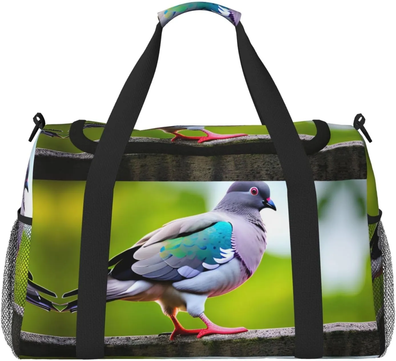 cartoon pigeon 3 Print Everyday Use Travel Duffle Bag Large Capacity Travel Bag Stylish Functional Bag