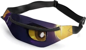 Cartoon Purple Pony Fanny Pack for Women Men Waist Bag Waterproof Belt Bag with Adjustable Strap
