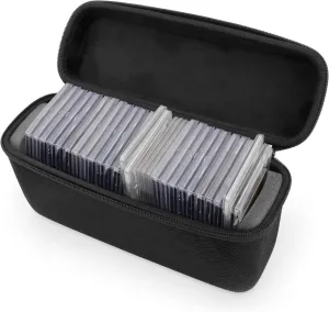 CASEMATIX Graded Card Case Compatible with 30  BGS PSA FGS Graded Sports Trading Cards, Hard Shell Graded Slab Card Storage Box with Easy Access Custom Card Carrying Case Impact Absorbing Slot
